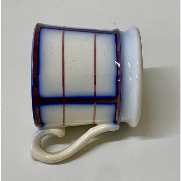 19th Century Antique Gaudy Welsh Rare Unrecorded Pattern Miniature Child's Mug - Picture 11 of 16